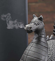 Plow &amp; Hearth Wood Stove Accessories | Fireplace &amp; Hearth Dragon Woodstove Steamer In Cast Iron - Black