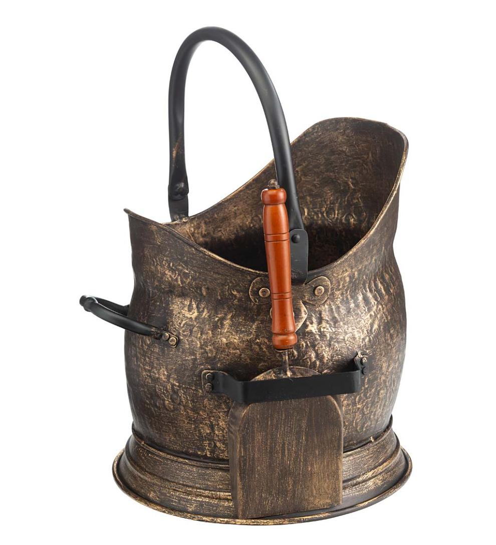 Plow &amp; Hearth Wood Stove Accessories | Fireplace &amp; Hearth Fireplace Ash Bucket And Shovel