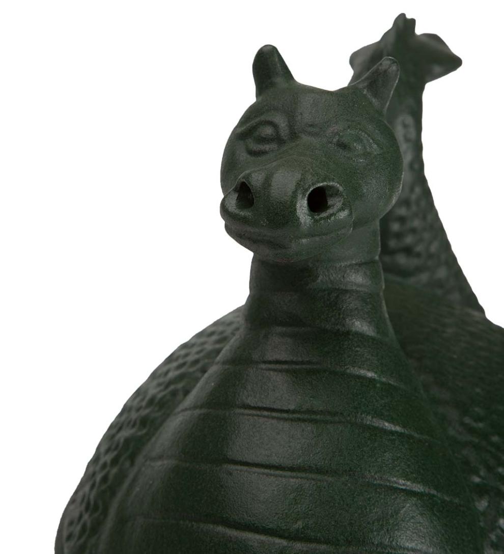 Plow &amp; Hearth Wood Stove Accessories | Fireplace &amp; Hearth Green Dragon Cast Iron Wood Stove Steamer - Green