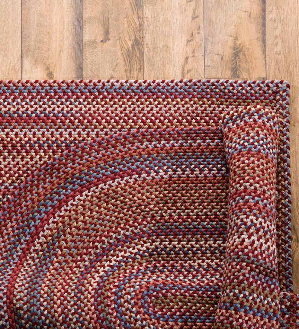 Plow &amp; Hearth Wool Rugs | Indoor Living Blue Ridge Rectangle Wool Braided Rugs