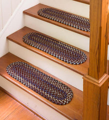 Plow &amp; Hearth Wool Rugs | Indoor Living Blue Ridge Wool Braided Oval Rugs, Made In Usa