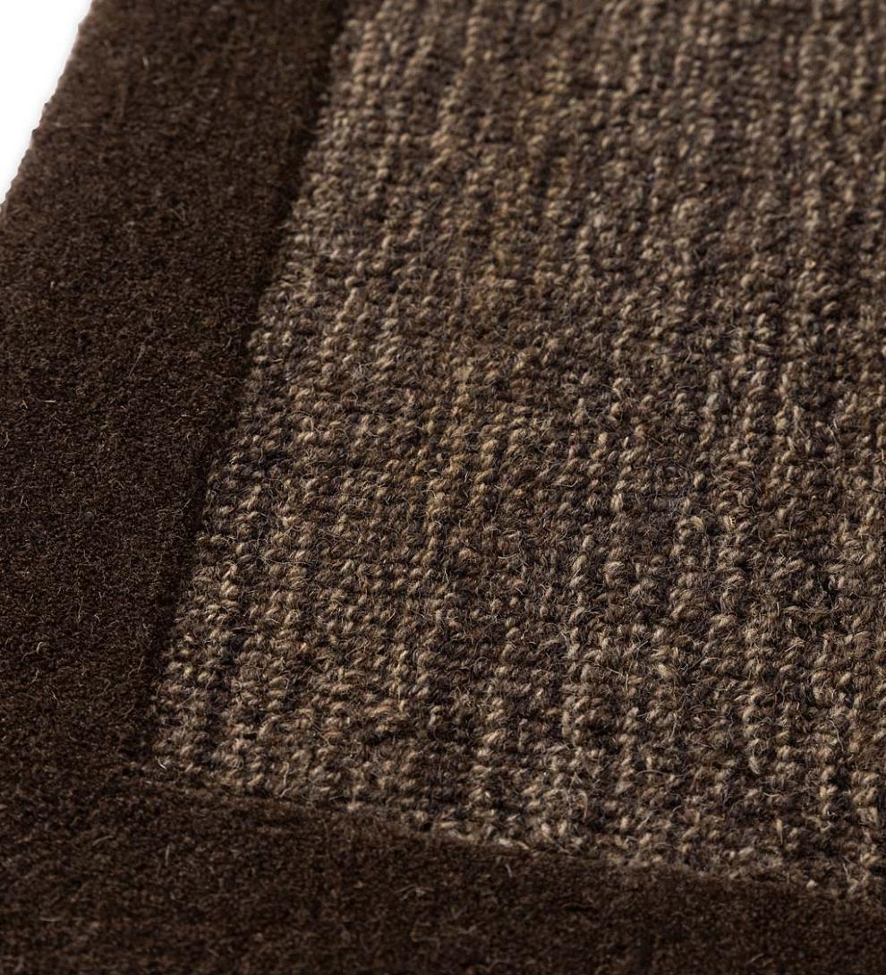 Plow &amp; Hearth Wool Rugs | Indoor Living Madrid Banded Wool Hearth Rug