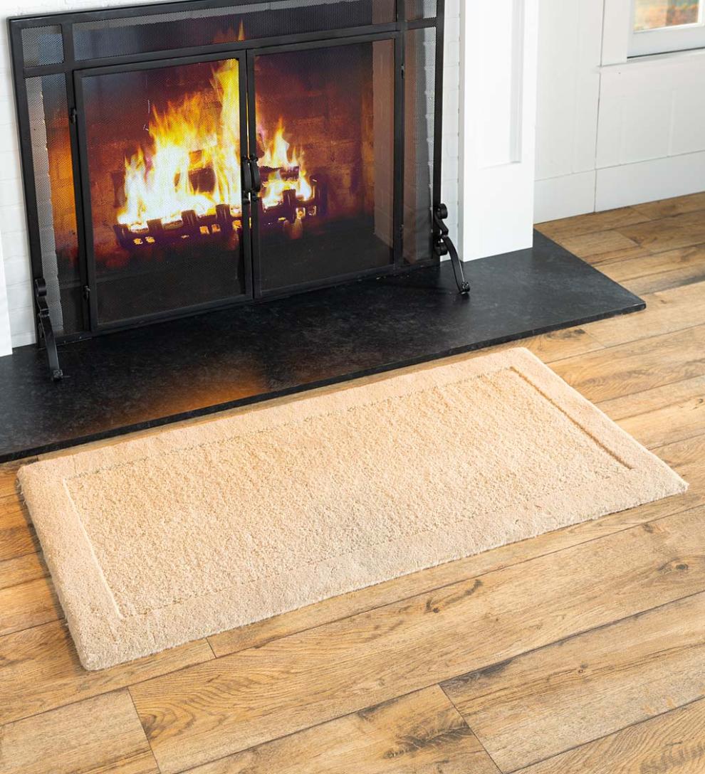 Plow &amp; Hearth Wool Rugs | Indoor Living Madrid Banded Wool Hearth Rug
