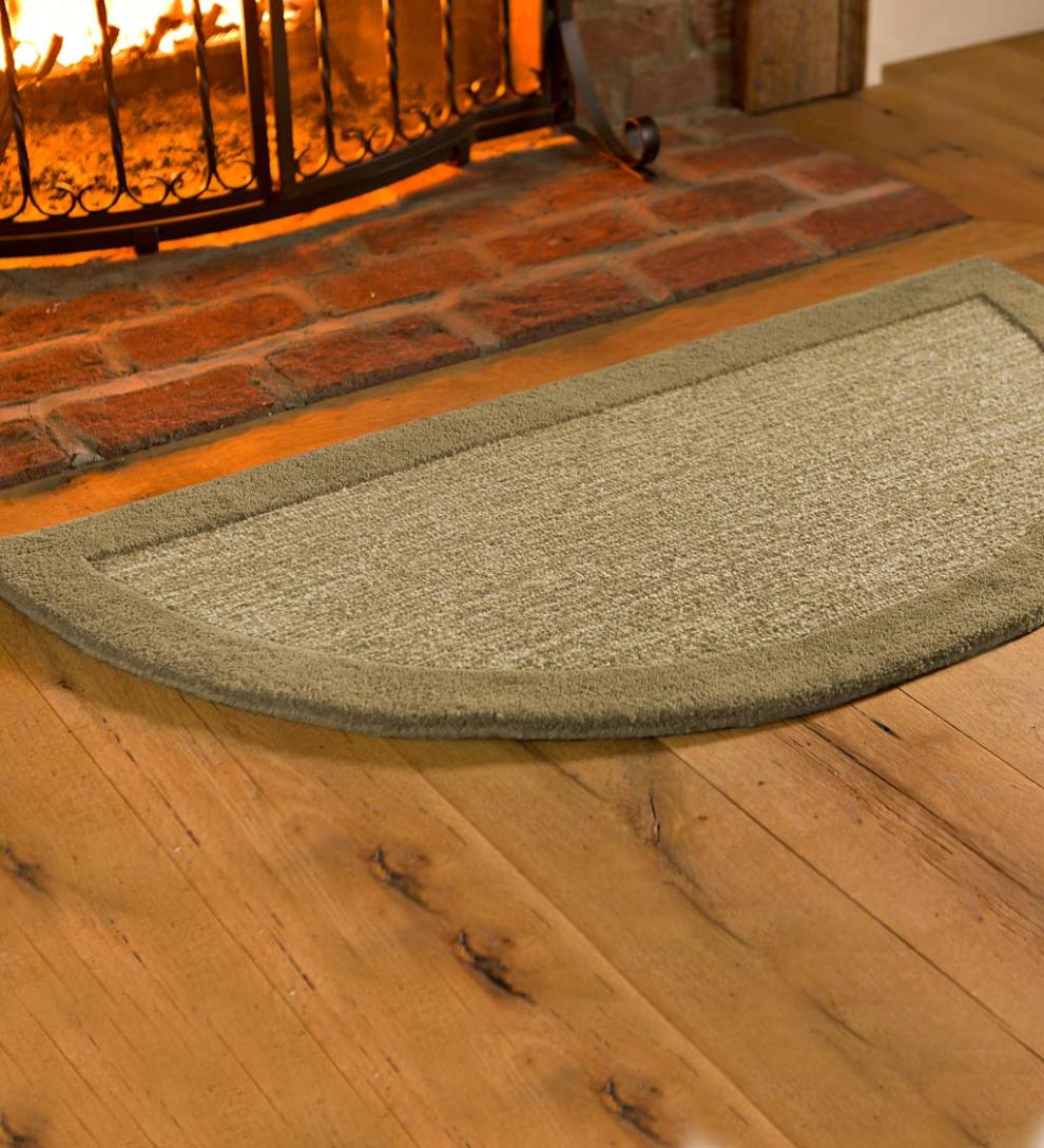 Plow &amp; Hearth Wool Rugs | Indoor Living Madrid Banded Wool Hearth Rug