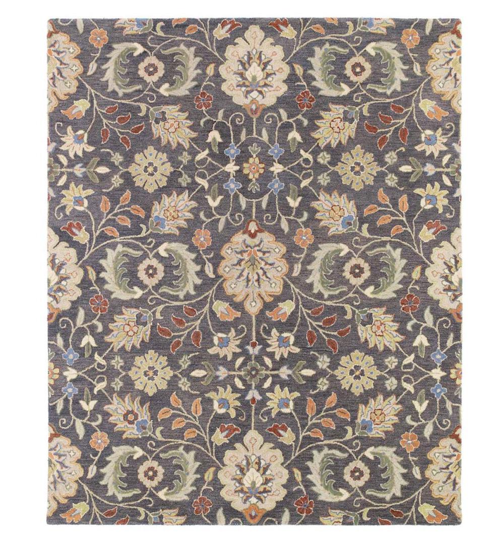 Plow &amp; Hearth Wool Rugs | Indoor Living Meadow Wildflower Wool Rugs