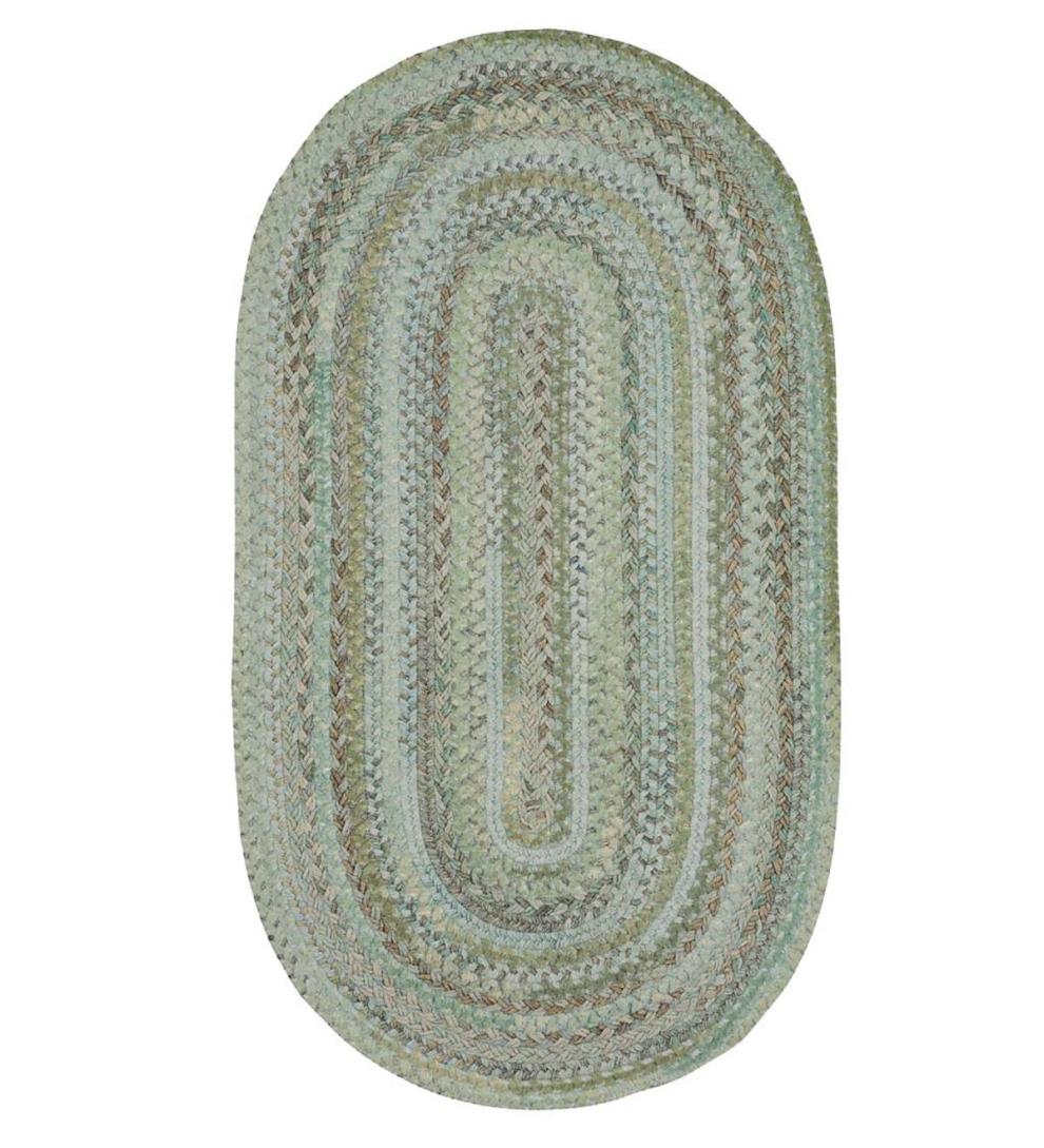 Plow &amp; Hearth Wool Rugs | Indoor Living Oval Riverview Wool Blend Braided Rug