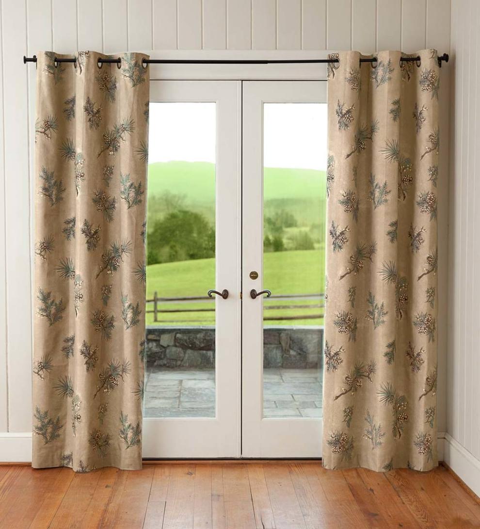 Plow &amp; Hearth Insulated Curtains | Indoor Living Thermalogic&amp;Trade; Insulated Peaceful Pine Grommet-Top Curtains