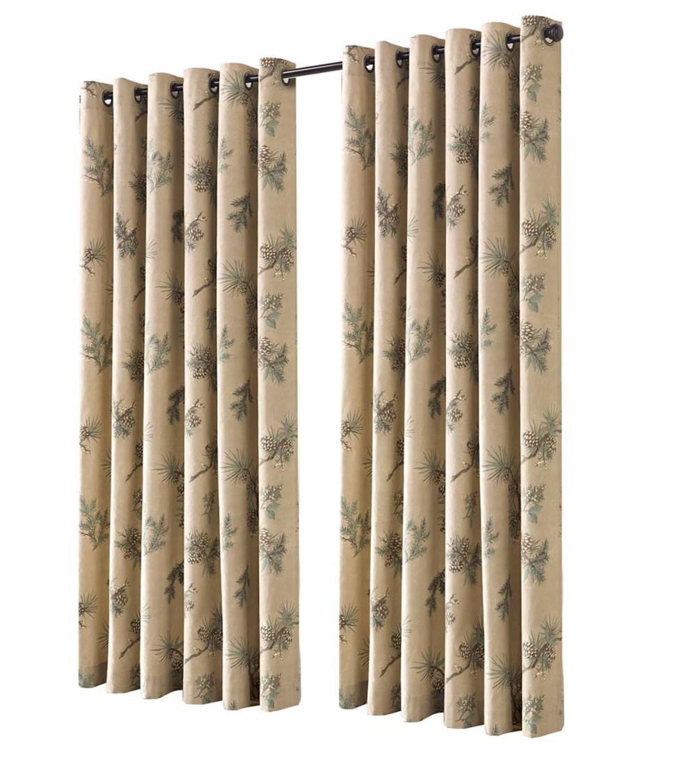 Plow &amp; Hearth Insulated Curtains | Indoor Living Thermalogic&amp;Trade; Insulated Peaceful Pine Grommet-Top Curtains