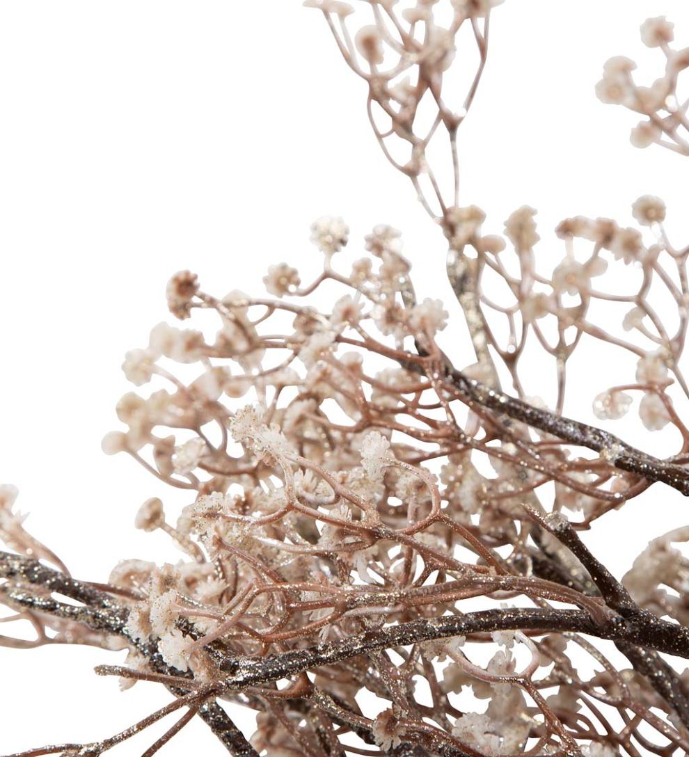 Plow &amp; Hearth Home Accents | Indoor Living Indoor/Outdoor Lighted Baby'S Breath Branches, Set Of 2