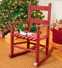 Plow &amp; Hearth Chairs &amp; Rockers | Indoor Living Child'S Oak Ladderback Rocker - Optional Personalization