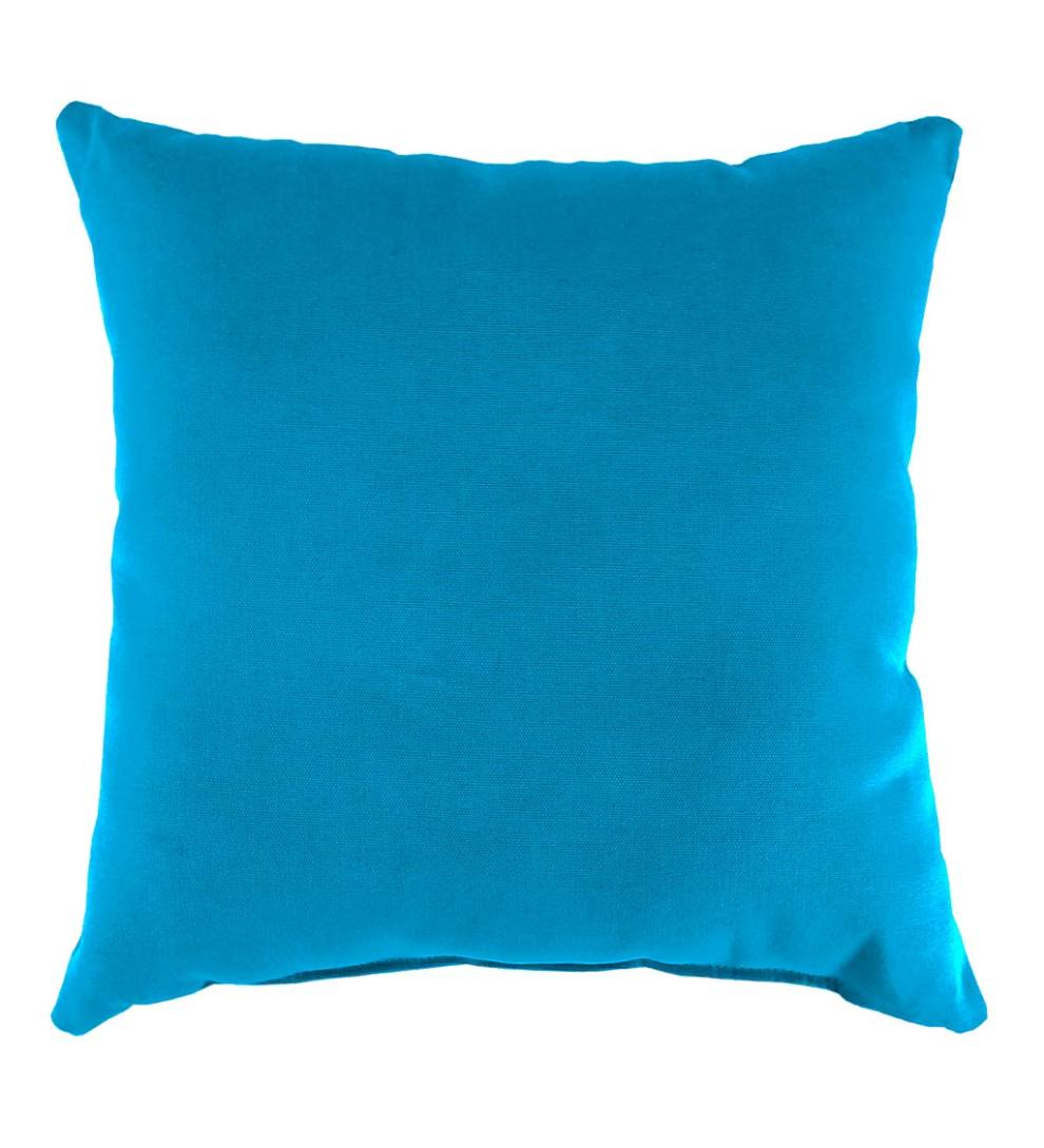 Plow &amp; Hearth Outdoor Furniture Cushions | Outdoor Living Sunbrella Throw Pillow, 22" Sq. X 8" - Bandana