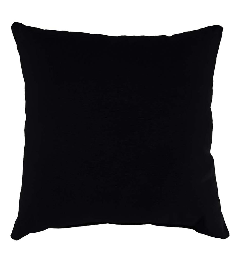 Plow &amp; Hearth Outdoor Furniture Cushions | Outdoor Living Sunbrella Throw Pillow, 22" Sq. X 8" - Bandana