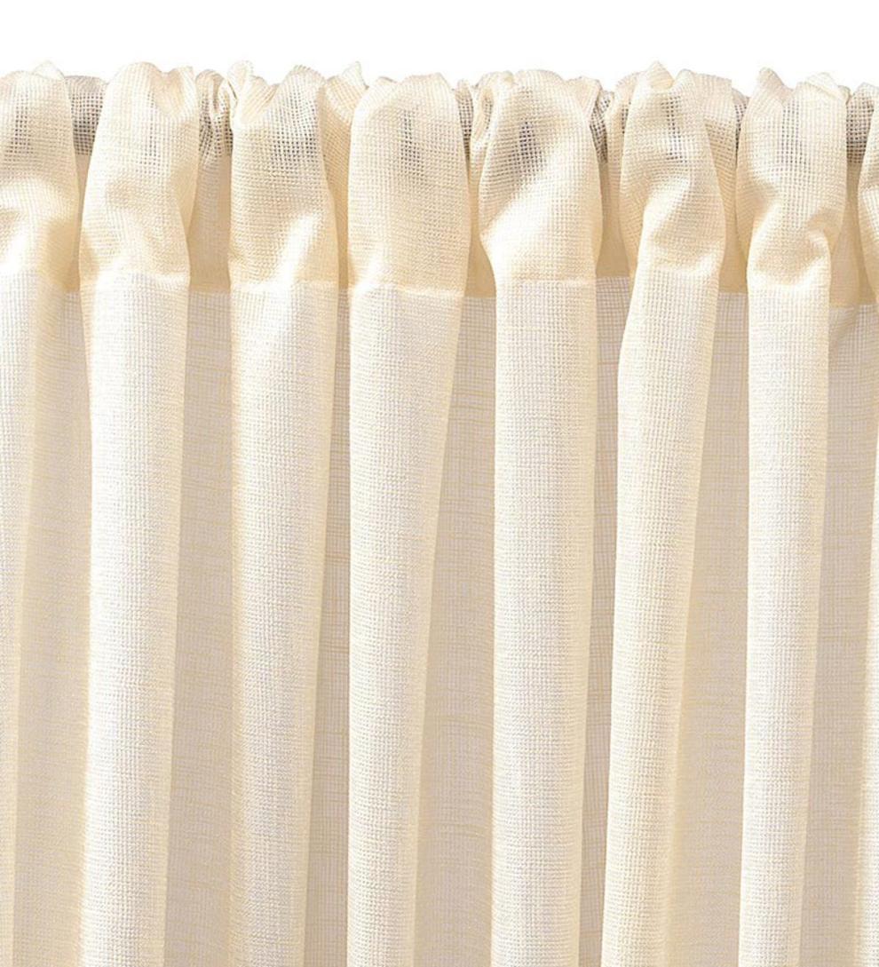 Plow &amp; Hearth Insulated Curtains | Indoor Living Thermalogic Thermasheer Insulating Rod-Pocket Semi-Sheer Window Curtain Panels