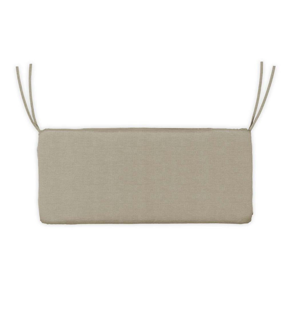 Plow &amp; Hearth Outdoor Furniture Cushions | Outdoor Living Sunbrella Classic Swing/Bench Cushion, 41" X 17" X 3" - Bandana