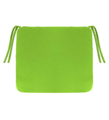 Plow &amp; Hearth Outdoor Furniture Cushions | Outdoor Living Polyester Classic Chair Cushions With Ties, 19¾"X 17½"X 3" - Forest Green