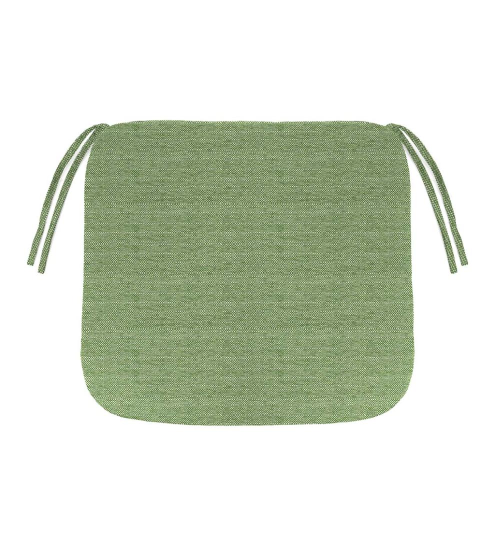 Plow &amp; Hearth Outdoor Furniture Cushions | Outdoor Living Sunbrella Chair Cushion With Ties, 19½"X 19"X 3" - Bandana