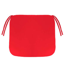 Plow &amp; Hearth Outdoor Furniture Cushions | Outdoor Living Sunbrella Chair Cushion With Ties, 19½"X 19"X 3" - Bandana