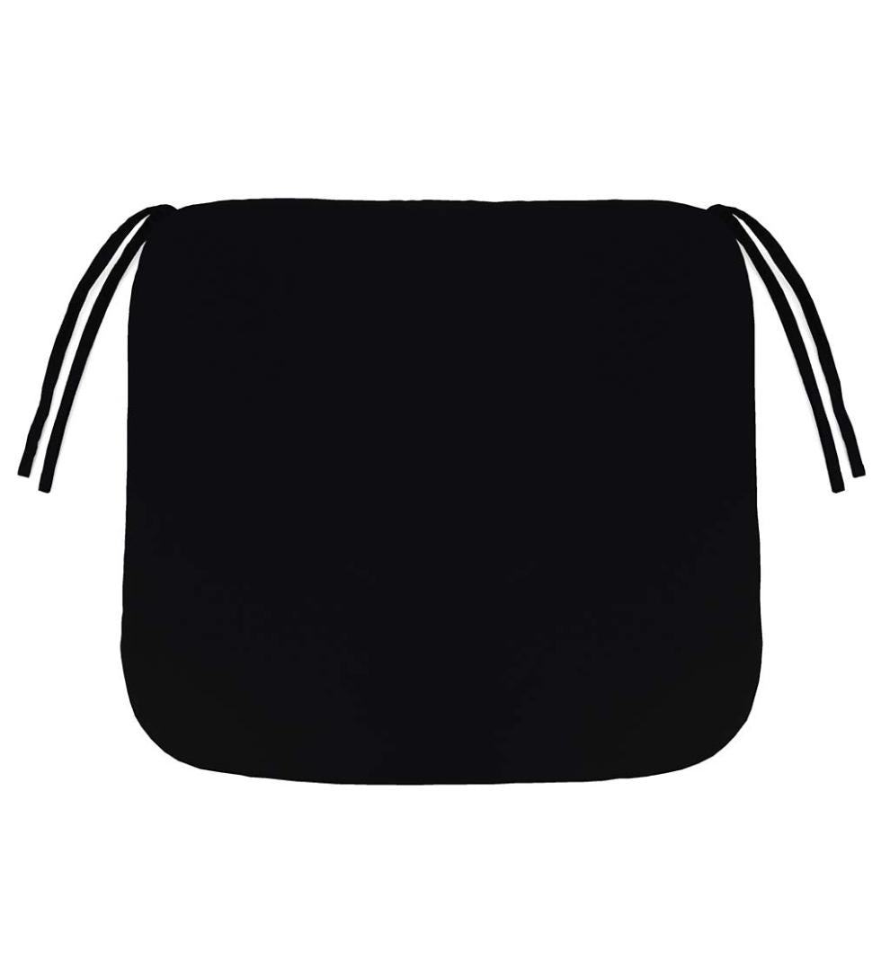 Plow &amp; Hearth Outdoor Furniture Cushions | Outdoor Living Sunbrella Chair Cushion With Ties, 19½"X 19"X 3" - Bandana