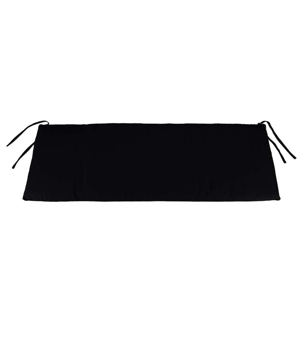 Plow &amp; Hearth Outdoor Furniture Cushions | Outdoor Living Sunbrella Classic Swing/Bench Cushion, 41" X 20" X 3" - Bandana