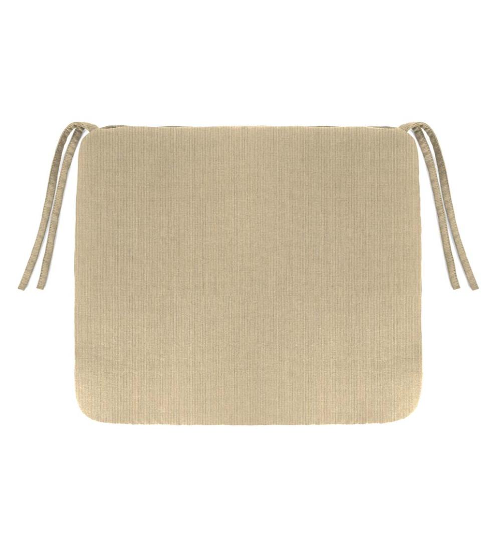 Plow &amp; Hearth Outdoor Furniture Cushions | Outdoor Living Sunbrella Classic Chair Cushion With Ties, 20¾" X 20¼" X 3" - Bandana