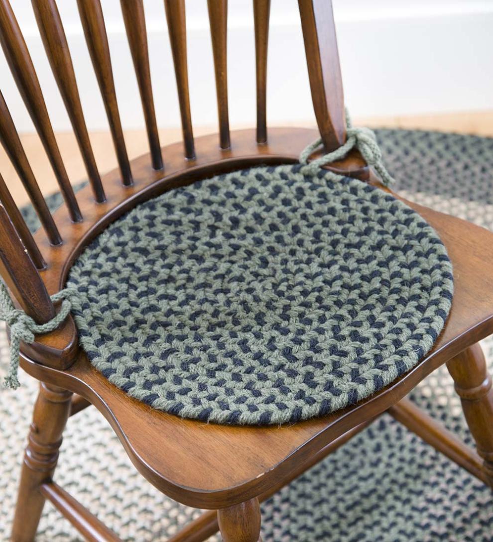 Plow &amp; Hearth Stair Treads &amp; Rug Pads | Indoor Living Usa-Made Wool Braided Virginia Stair Tread, 8" X 28" - Cappuccino