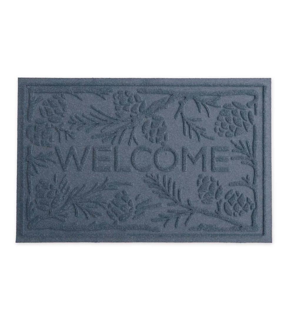 Plow &amp; Hearth Doormats | Indoor Living Waterhog Pine Welcome Doormat, 2' X 3' - Bordeaux