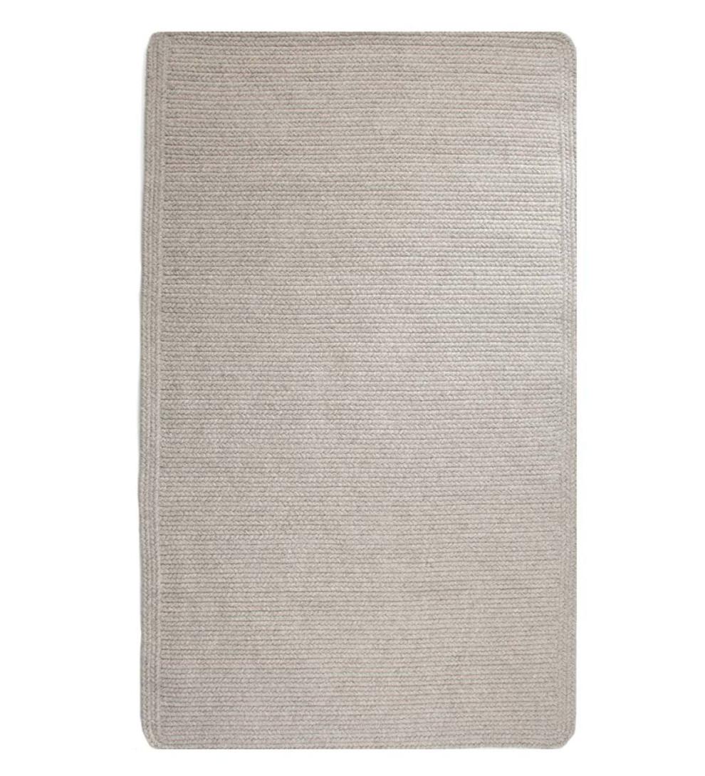 Plow &amp; Hearth Hearth Rugs | Fireplace &amp; Hearth Blue Ridge Rectangle Wool Braided Rug, 2' X 3' - Moss Multi