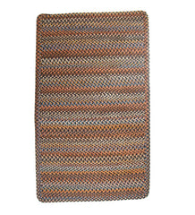 Plow &amp; Hearth Hearth Rugs | Fireplace &amp; Hearth Blue Ridge Rectangle Wool Braided Rug, 3' X 5' - Moss Multi