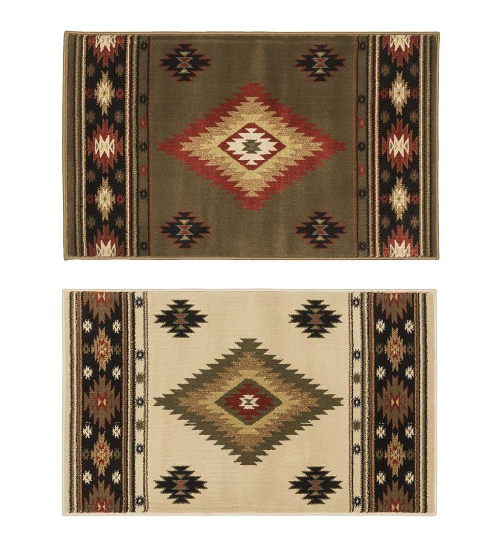Plow &amp; Hearth Home Accents | Indoor Living Vista Desert Rug, 30" X 50" - Beige