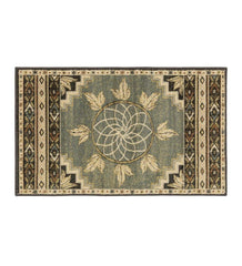 Plow &amp; Hearth Home Accents | Indoor Living Vista Ancient Sign Rug, 30" X 50" - Green