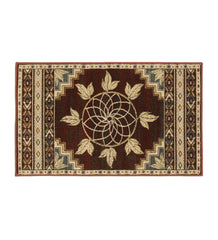 Plow &amp; Hearth Home Accents | Indoor Living Vista Ancient Sign Rug, 30" X 50" - Green