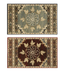 Plow &amp; Hearth Home Accents | Indoor Living Vista Ancient Sign Rug, 30" X 50" - Green