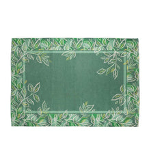 Plow &amp; Hearth Area Rugs | Indoor Living Green Tree Of Life Indoor/Outdoor Border Rug, 4'X6'