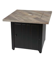 Plow &amp; Hearth Fire Pits | Fireplace &amp; Hearth Bayhill Outdoor Lp Gas Fire Pit With Printed Resin Mantel, 30"