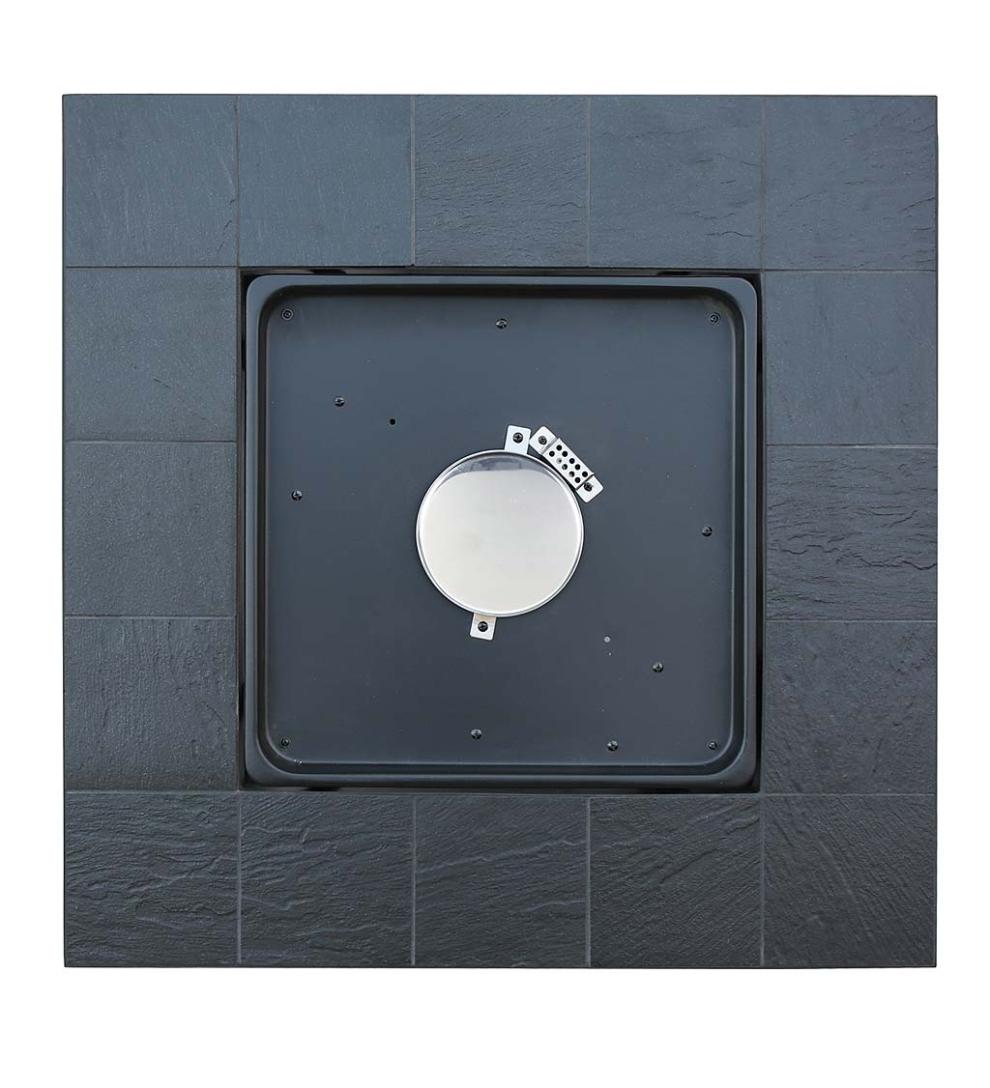 Plow &amp; Hearth Fire Pits | Fireplace &amp; Hearth Brookdale Outdoor Lp Gas Fire Pit With Stamped Tile Mantel, 30"